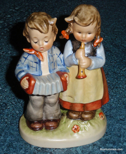 "Birthday Serenade" Goebel HUMMEL Figurine #218 2/0 - Little Girl And Boy Playing Us A Song - Cute Birthday Gift!