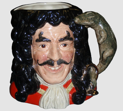"Captain Hook" Peter Pan Royal Doulton Character Jug Of The Year D6947 (6.75")