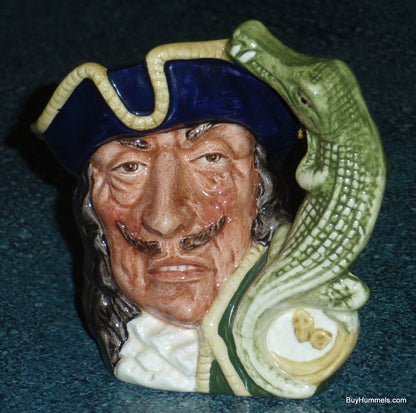 Royal Doulton "Captain Hook" Peter Pan Character Toby Jug D6601 - Collectible Gift!