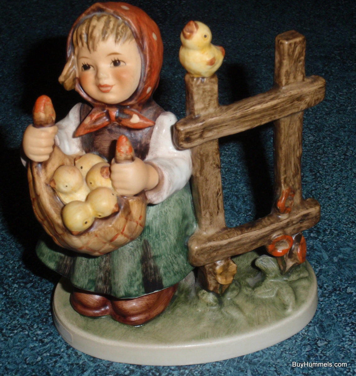 "Chicken Licken" Goebel Hummel Figurine #385 - Little Girl With Peeps - GIFT!