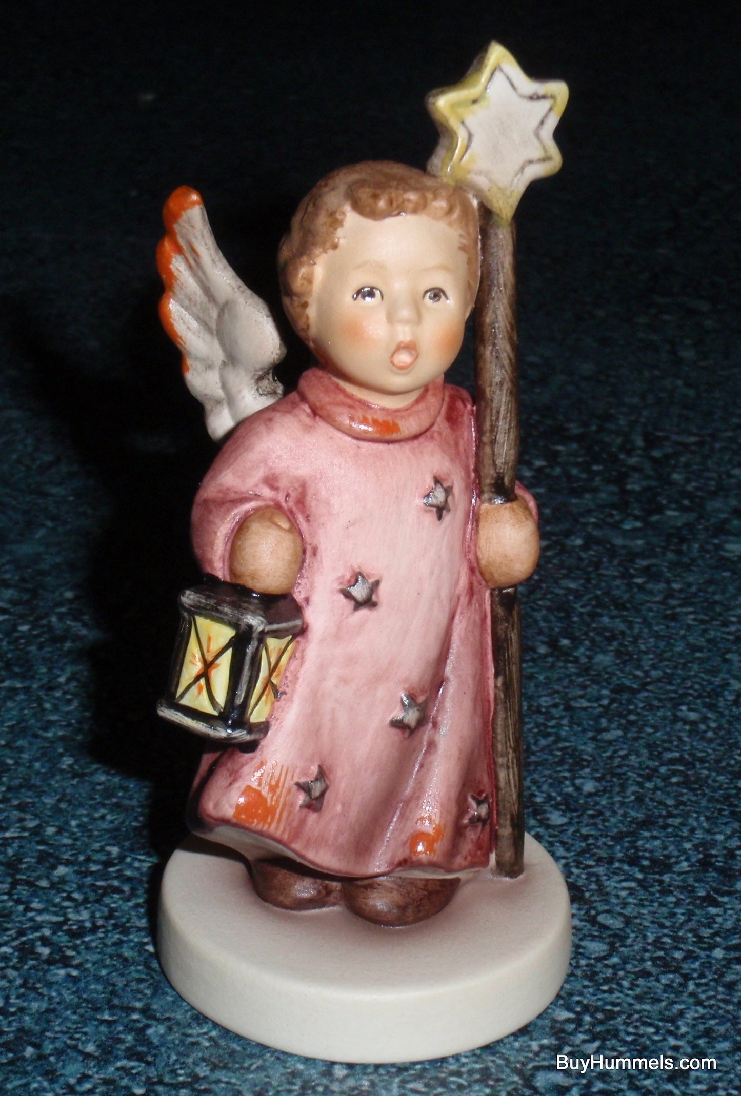 "Christmas Song" Goebel Hummel Angel Figurine #343/4/0 - 3.5" Miniature Angel with Star Staff