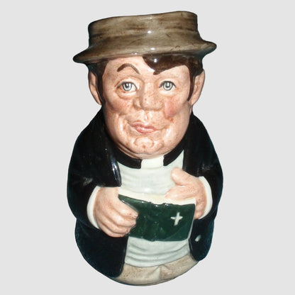 "The Clergyman" Rev. Cassock Royal Doulton Character Toby Jug D6702 (4")