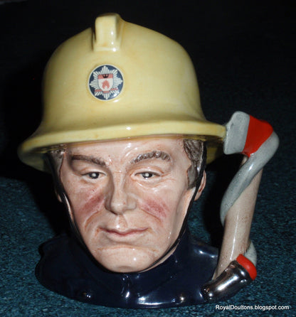 Royal Doulton D6839 The Fireman Journey Through Britain Character Jug
