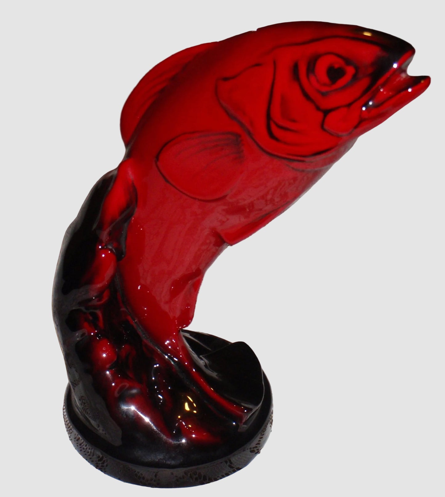 "Leaping Salmon" Rare Royal Doulton Flambé (1940-1950)