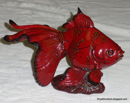 "Gansu Fish" Royal Doulton Flambe Figurine BA39 - Limited Edition of 250