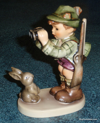 "Good Hunting" Goebel Hummel Figurine #307 - Little Boy Hunting In The Woods With Bunny!