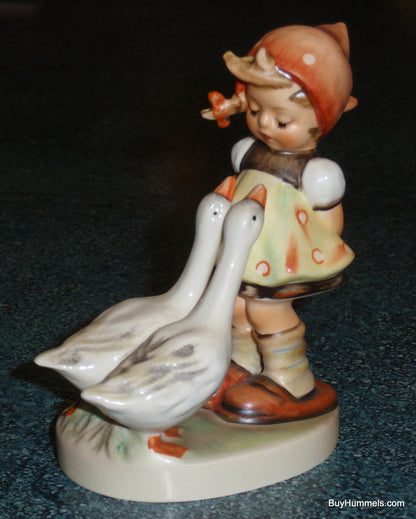 "Goose Girl" Goebel Hummel Figurine #47 3/0 - Little Girl With Two Geese!