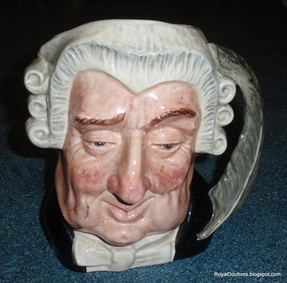 LARGE "Lawyer" Royal Doulton Character Toby Jug D6498 - GREAT MAN CAVE GIFT!