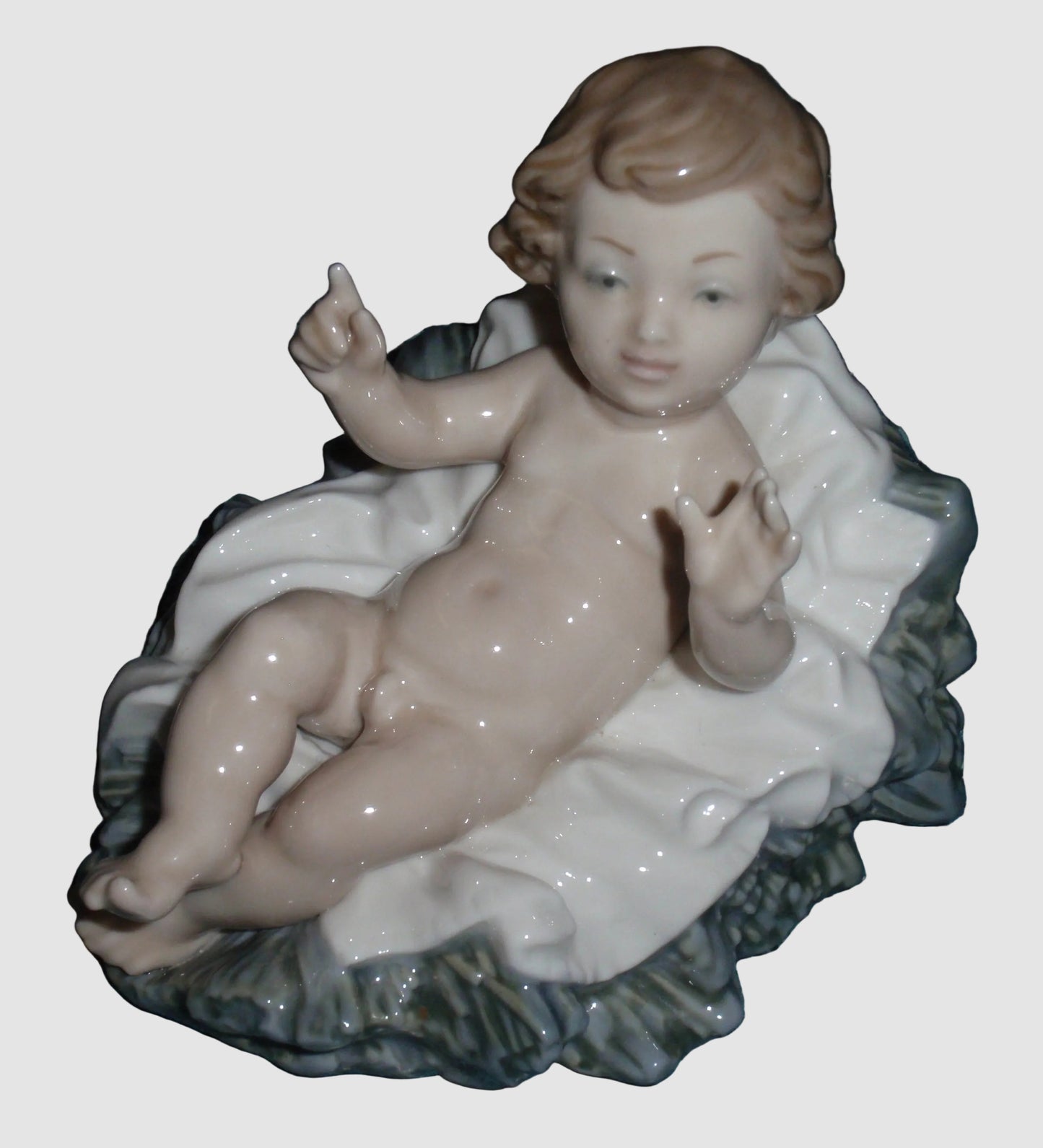 "Baby Jesus" Lladró Nativity Figurine #01388 - Salvador Furió (4" x 5")