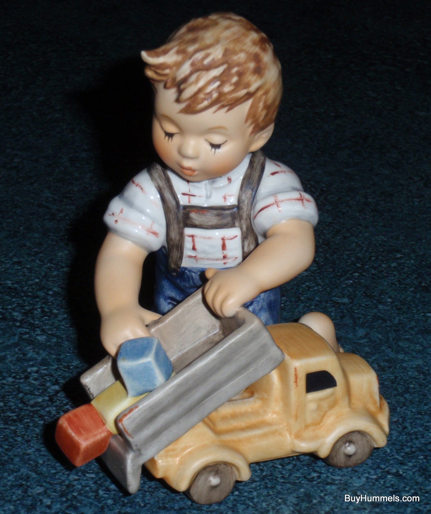 "Loads Of Fun" Goebel Hummel Figurine #2156 - Boy With Dump Truck