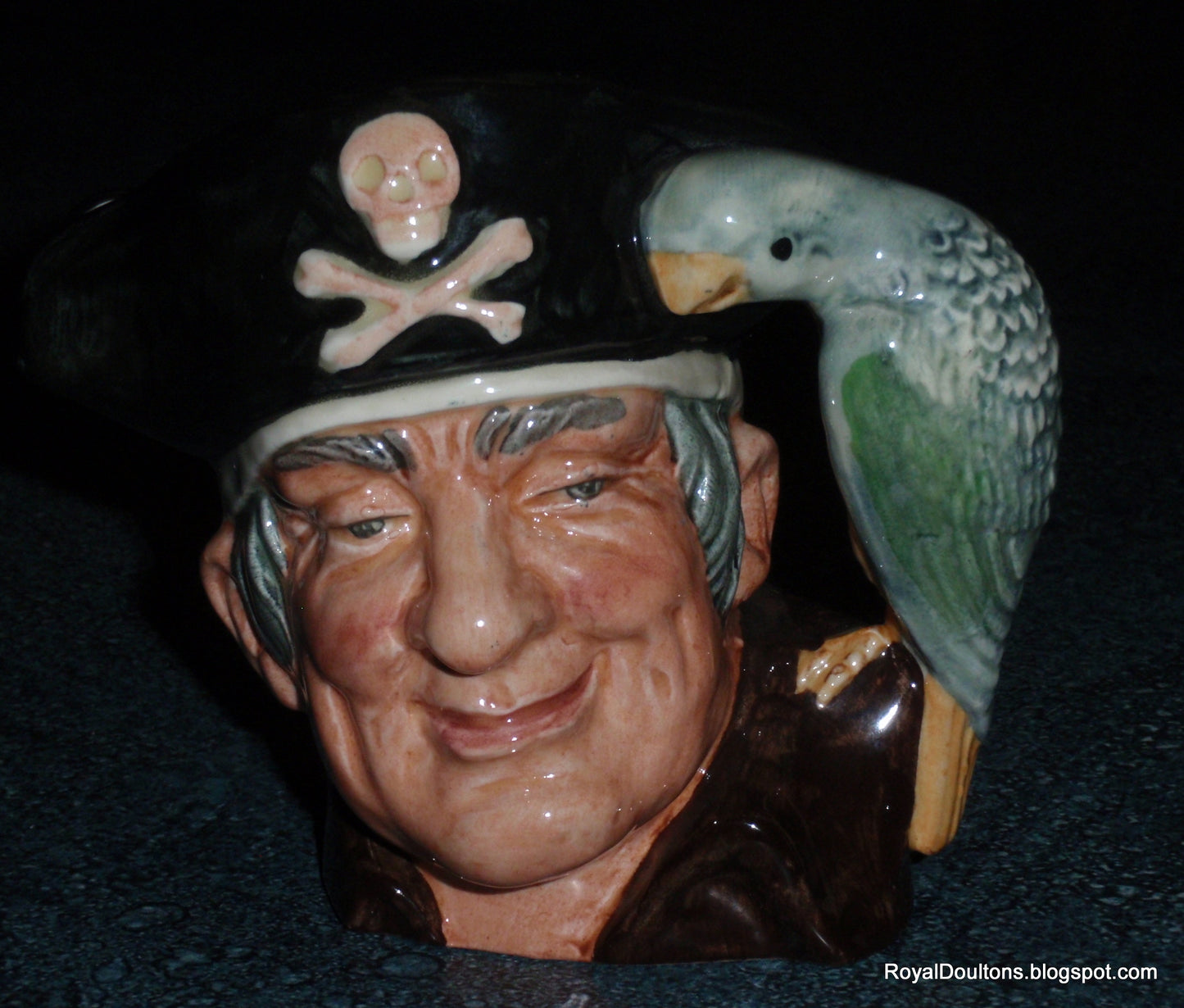 Long John Silver Royal Doulton Toby Jug D6386 Treasure Island Pirate Gift!