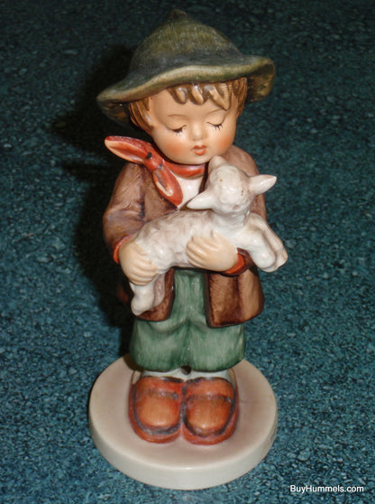 Goebel Hummel "Lost Sheep" Figurine #68/0 - Boy Holding Baby Sheep - CUTE!