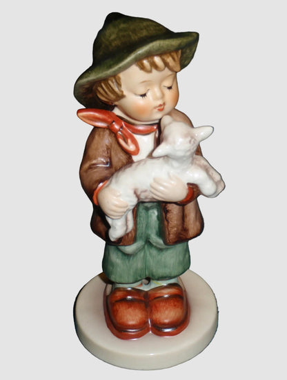 Goebel Hummel Lost Sheep Figurine 68/0 Schaferbub Arthur Moeller Boy Lamb TMK-7 Final Issue 1992 Vintage Germany Porcelain With Box