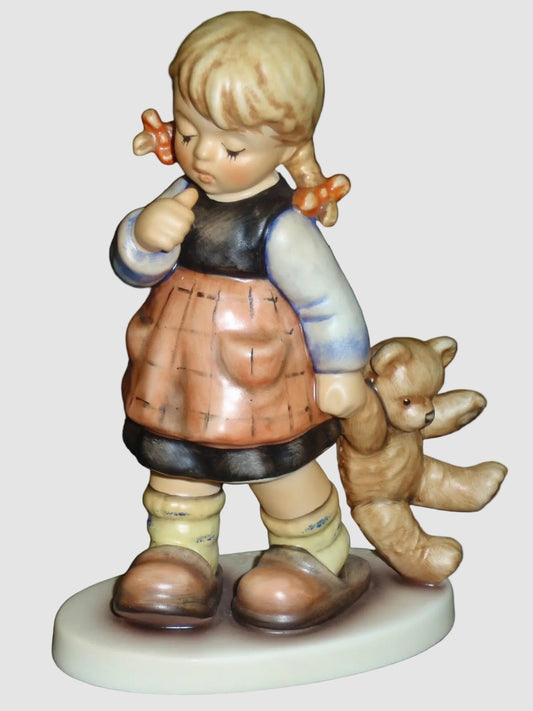 Goebel Hummel Me And My Shadow Figurine 2164 Girl Teddy Bear Marion Huschka Vintage Germany
