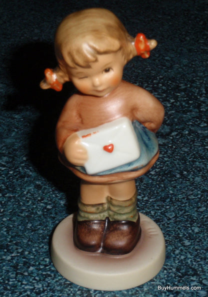 "Messages Of Love" Goebel Hummel Figurine #2050/A - Little Girl With Love Letter!