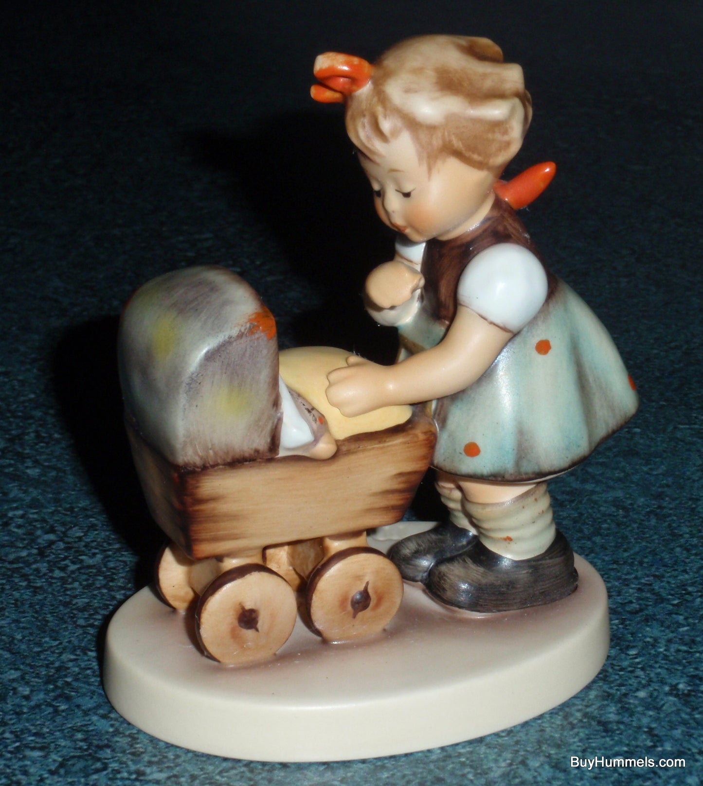 "Morning Stroll" Goebel Hummel Figurine #375 3/0 - Little Girl With Baby Carriage!