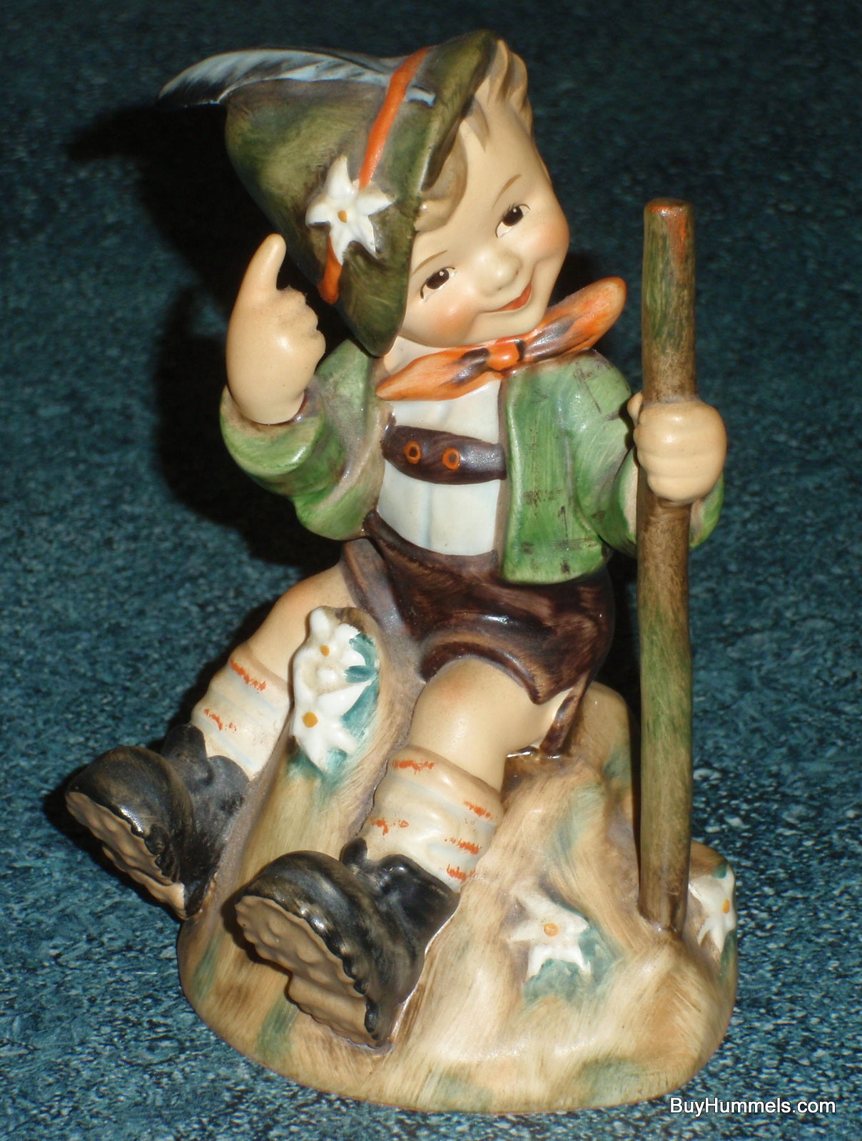 "Mountaineer" Goebel Hummel Figurine #315 From Germany - Boy On Mountaintop