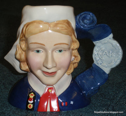 "Nurse" Royal Doulton Character Toby Jug D7216 With Original Box