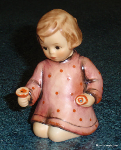 "One For You One For Me" Goebel Hummel Figurine #482 - Little Girl With Flowers!