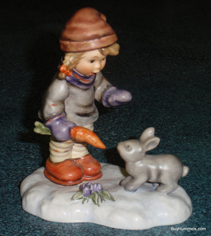 "Peaceful Offering" LIMITED EDITION Hummel Figurine #2066 - Girl With Bunny In The Snow!