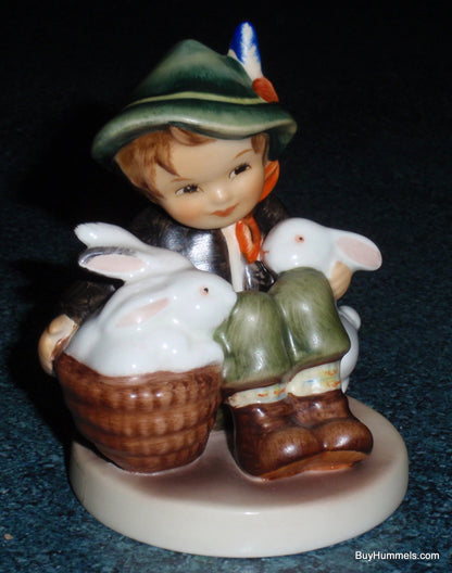 "Playmates" Goebel Hummel Figurine #58 2/0 - Boy With Bunnies!