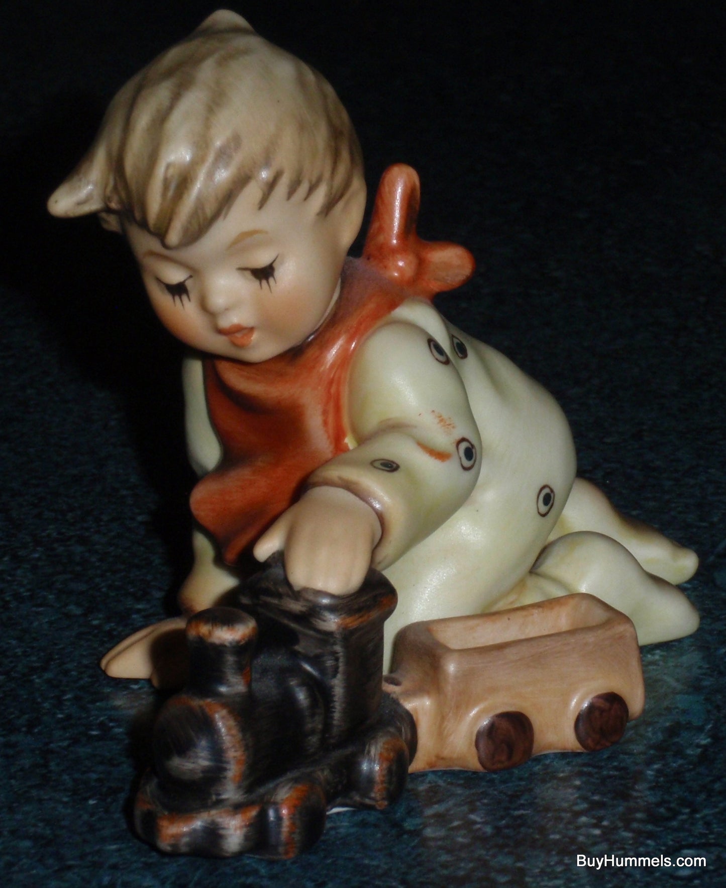 "Playtime Express" Limited Edition Goebel Hummel Figurine #2112/D - Boy Playing With Train!