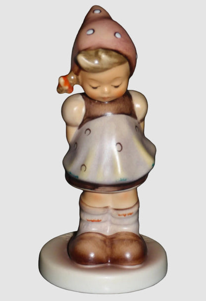 "Pretty Please" Goebel Hummel Figurine #489 - Girl with Flower (3.5")