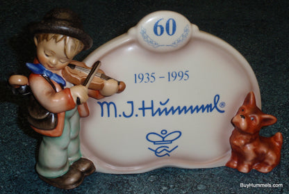 "Puppy Love" Goebel Hummel Display Plaque #767 - 60th Anniversary (4.75")