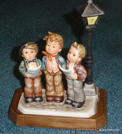 "Tuneful Trio" Goebel Hummel Figurine #757 With Wooden Stand