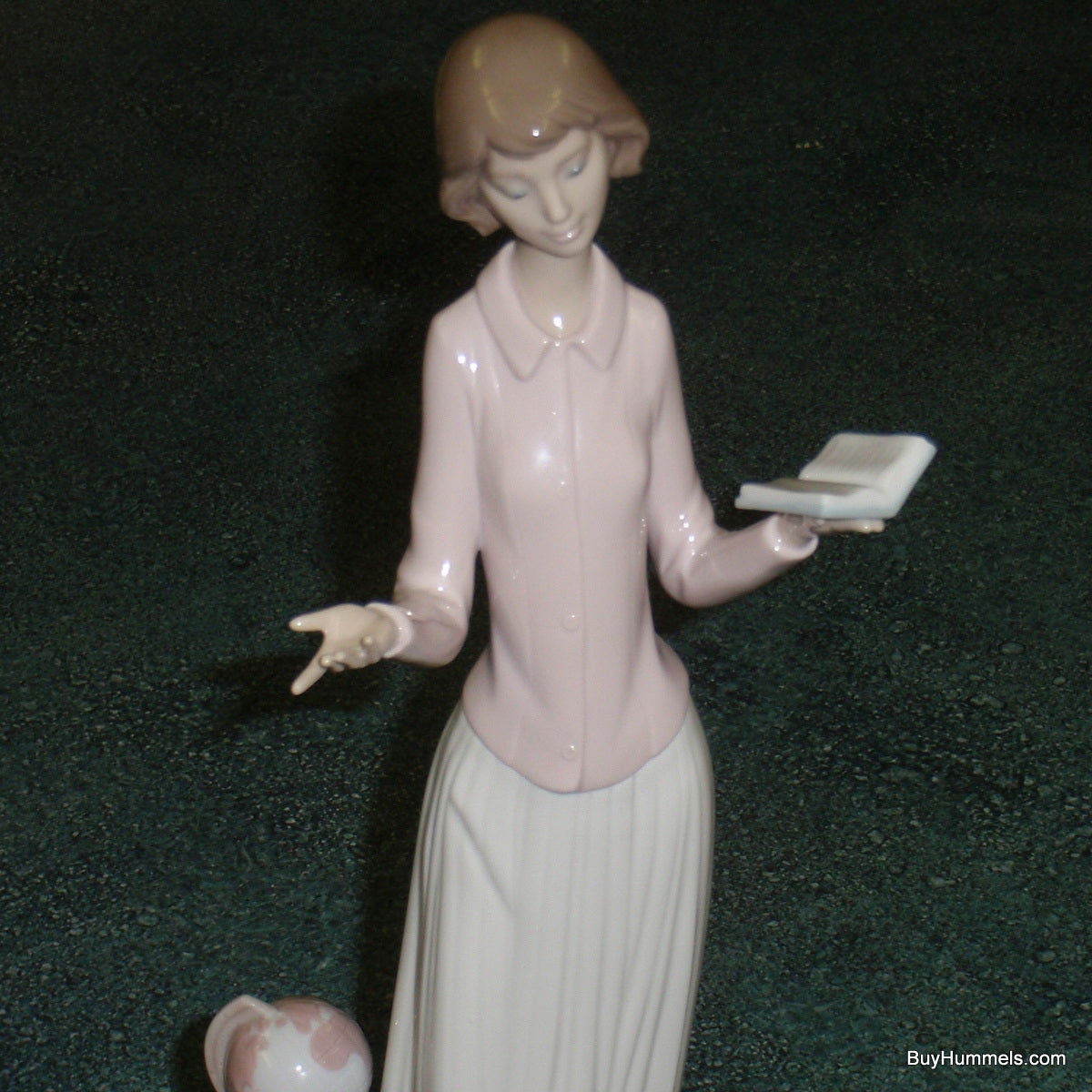 "Today's Lesson" Lladro Porcelain Figurine #6659 - Teacher with Globe