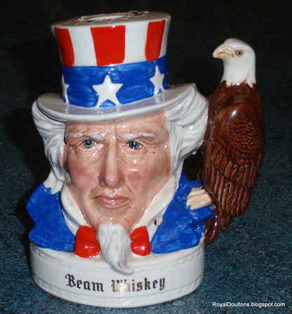 "Uncle Sam" Royal Doulton Character Jug - Jim Beam Edition (Stars & Stripes)