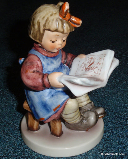 Goebel Hummel Figurine "What's New?" #418 - Girl Reading Newspaper