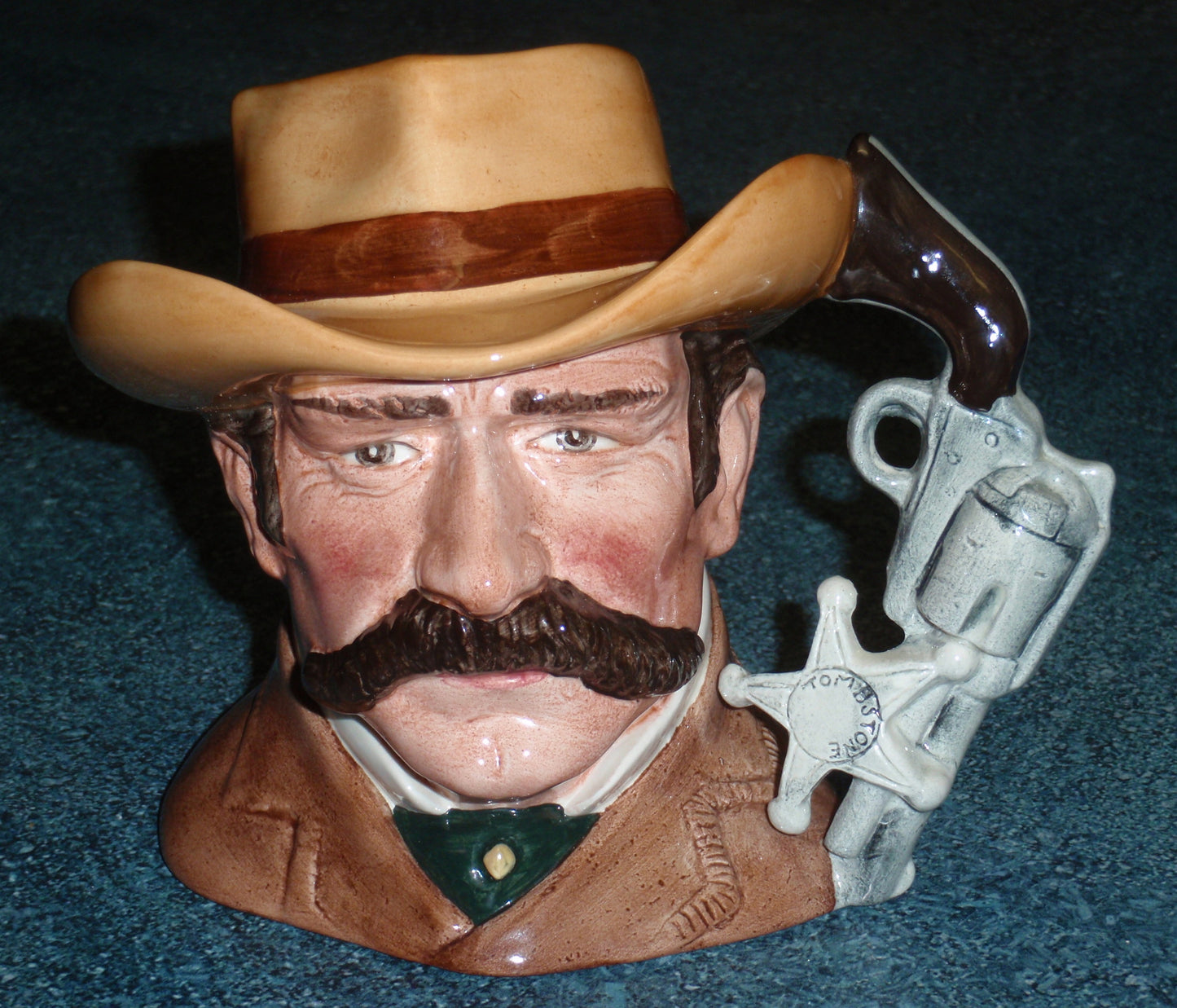 Royal Doulton "Wyatt Earp" Character Jug – D6711 (Wild West Collection)