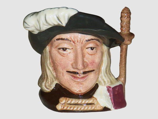 Royal Doulton Aramis Character Jug D6508 Small Three Musketeers Sword Handle Toby Jug Vintage England Porcelain Bone China