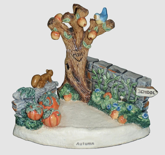 "Autumn Delights" Goebel Hummelscape #1113-D For "School Days" Hummel Figurine