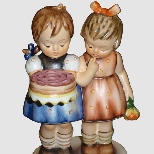 "Happy Birthday" Goebel Hummel Figurine #176/0 - Two Girls With Birthday Cake - GREAT GIFT!
