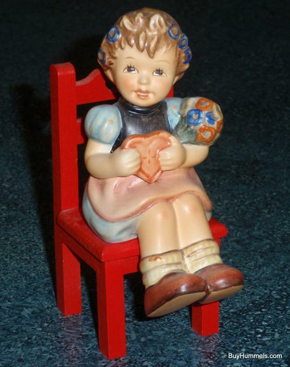 "Heart's Delight" Goebel Hummel Valentine's Day Figurine #698 - ADORABLE GIFT!