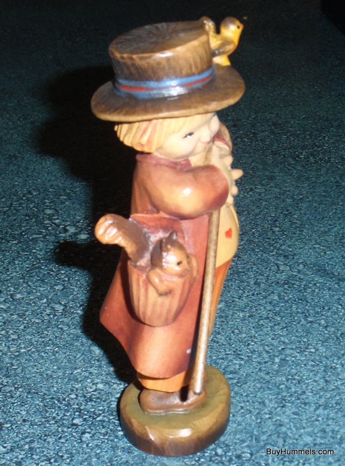 "Happy Wanderer" Anri Juan Ferrandiz Wood Carving #651575 - With Box (6")