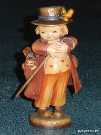 "Happy Wanderer" Anri Juan Ferrandiz Wood Carving #651575 - With Box (6")