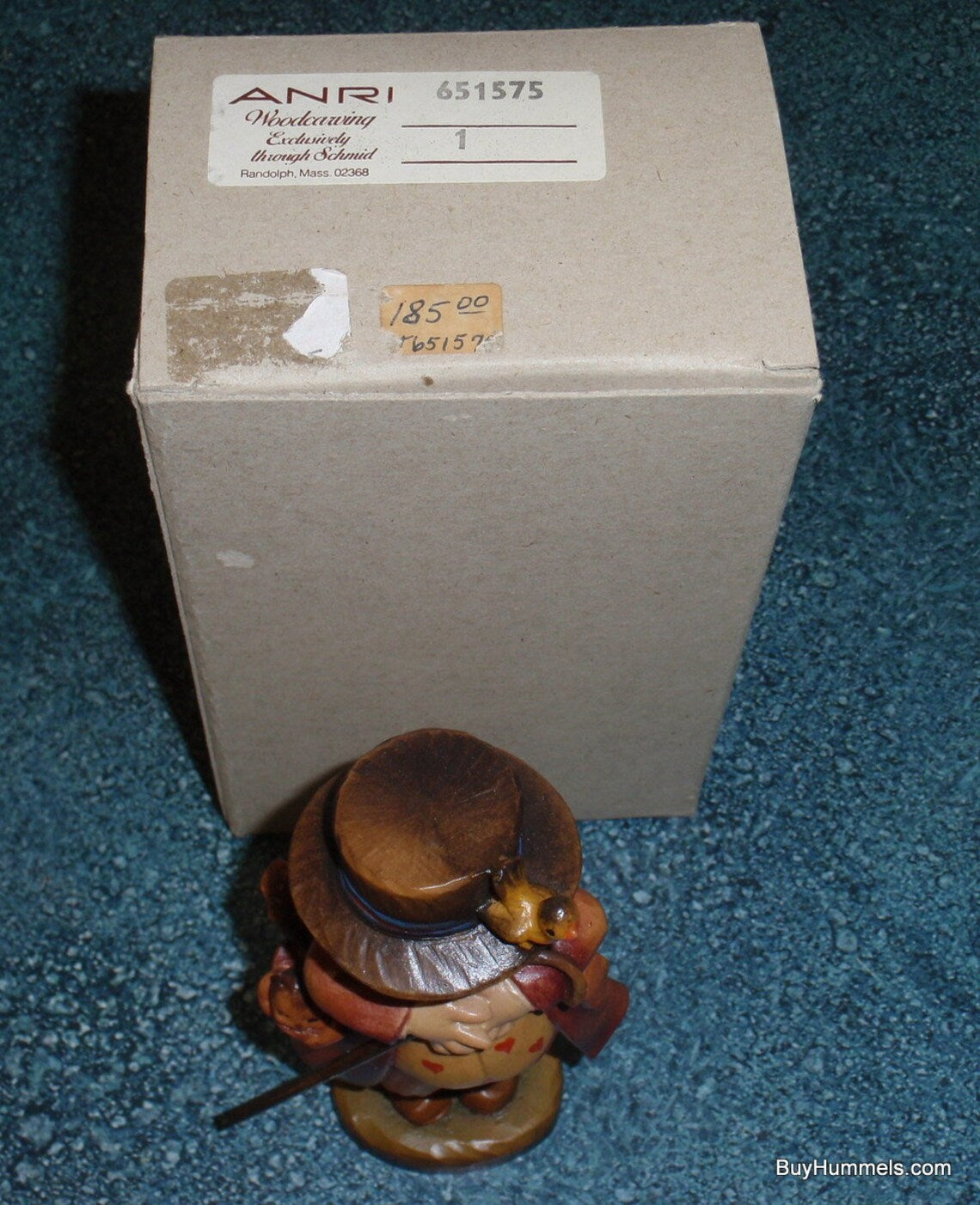 "Happy Wanderer" Anri Juan Ferrandiz Wood Carving #651575 - With Box (6")