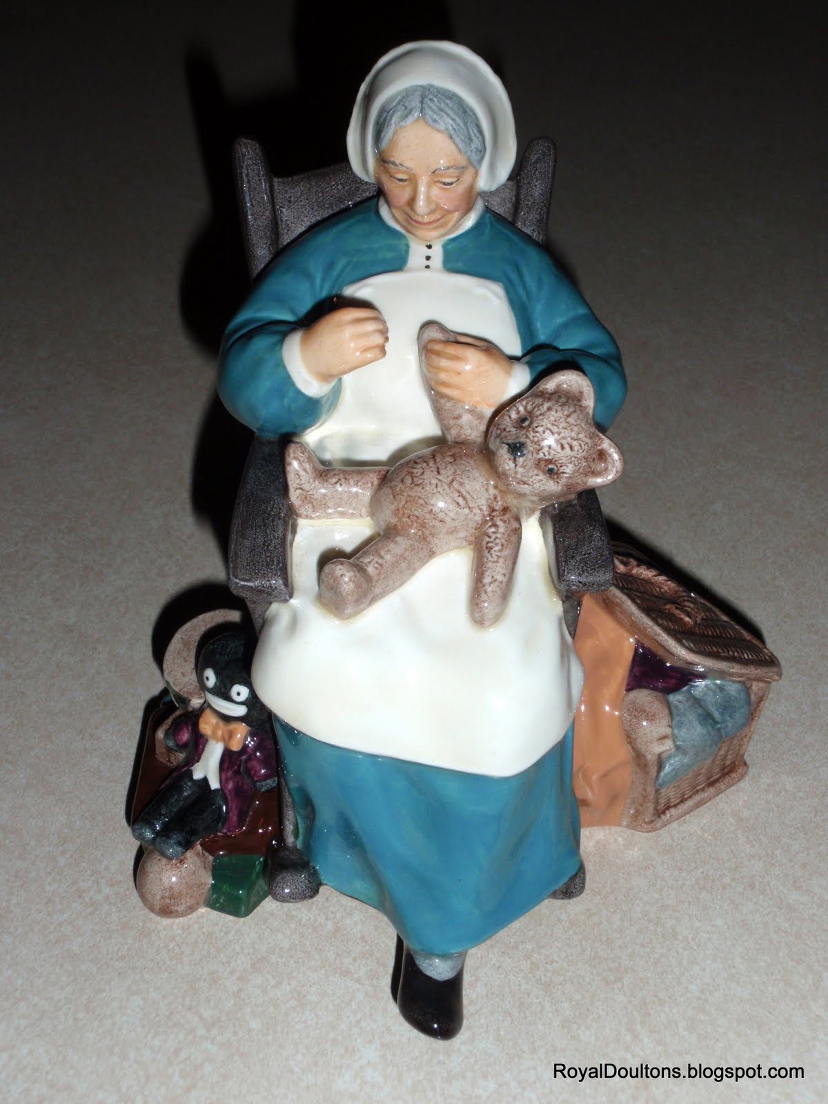 "Nanny" Royal Doulton Figurine HN2221 - Sitting in Chair (6")