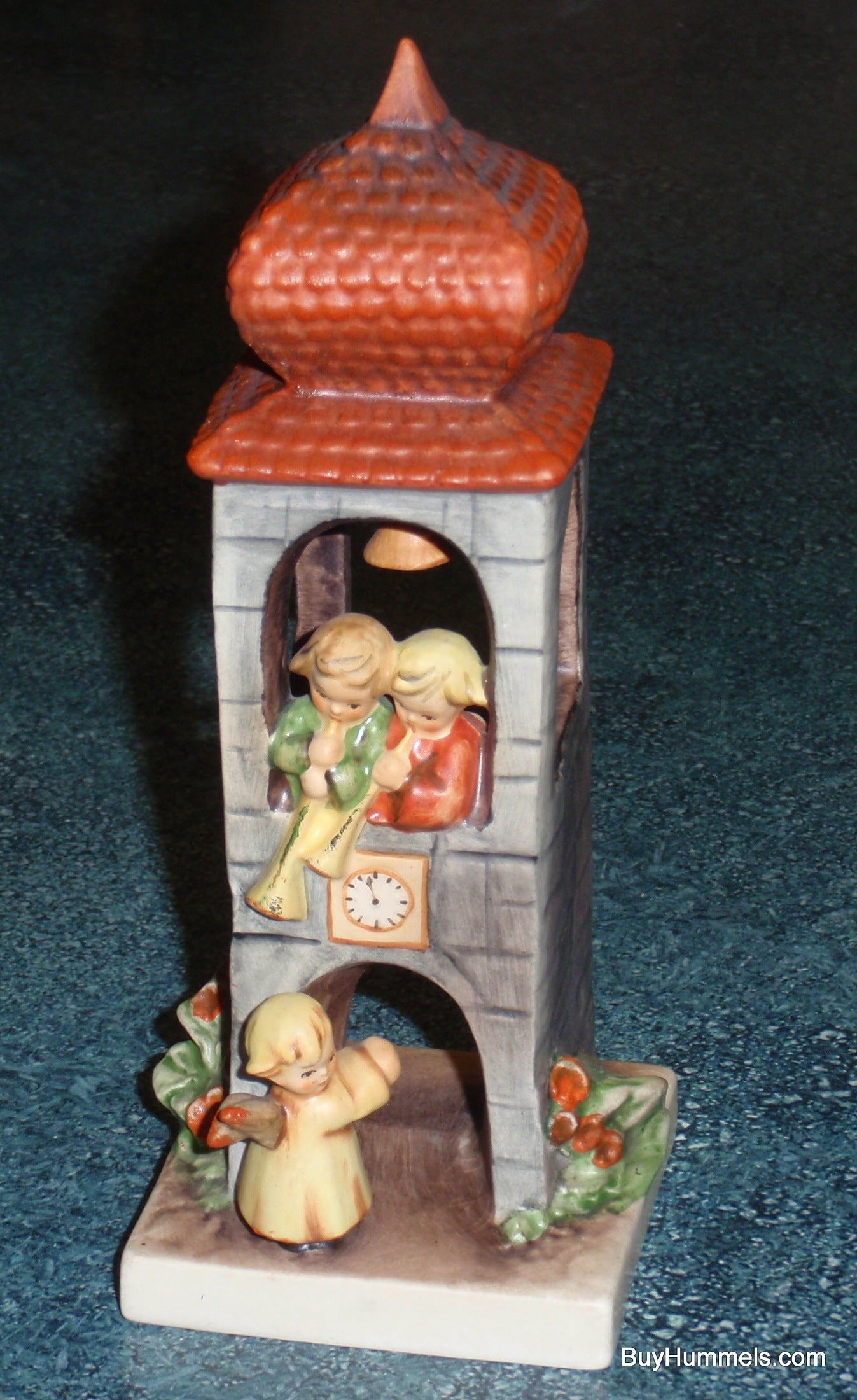 "Whitsuntide" Goebel Hummel Figurine #163 - Angels in Bell Tower (6.75")