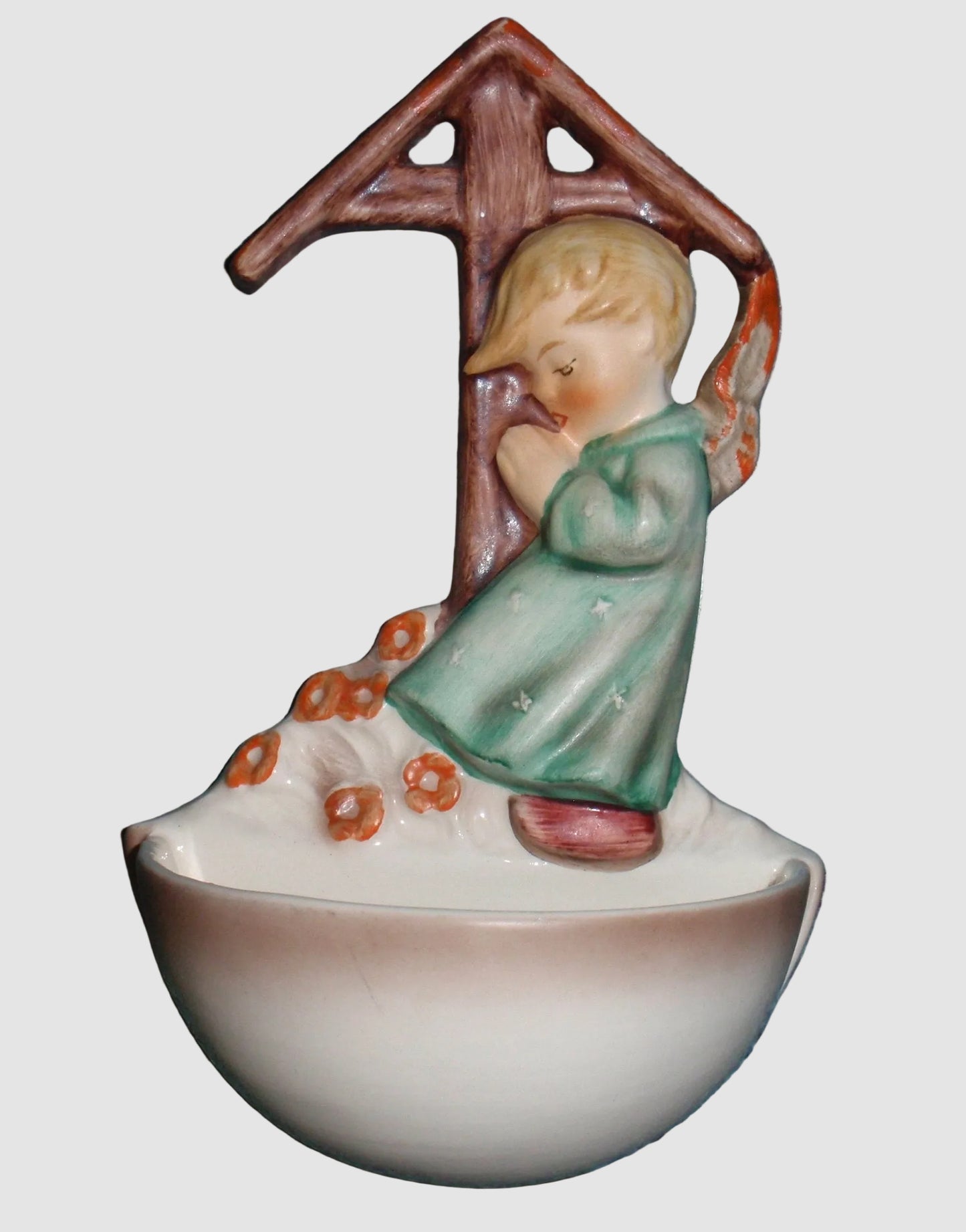 "Angel Shrine" Goebel Hummel Holy Water Font #147 - Praying Angel (5.25")