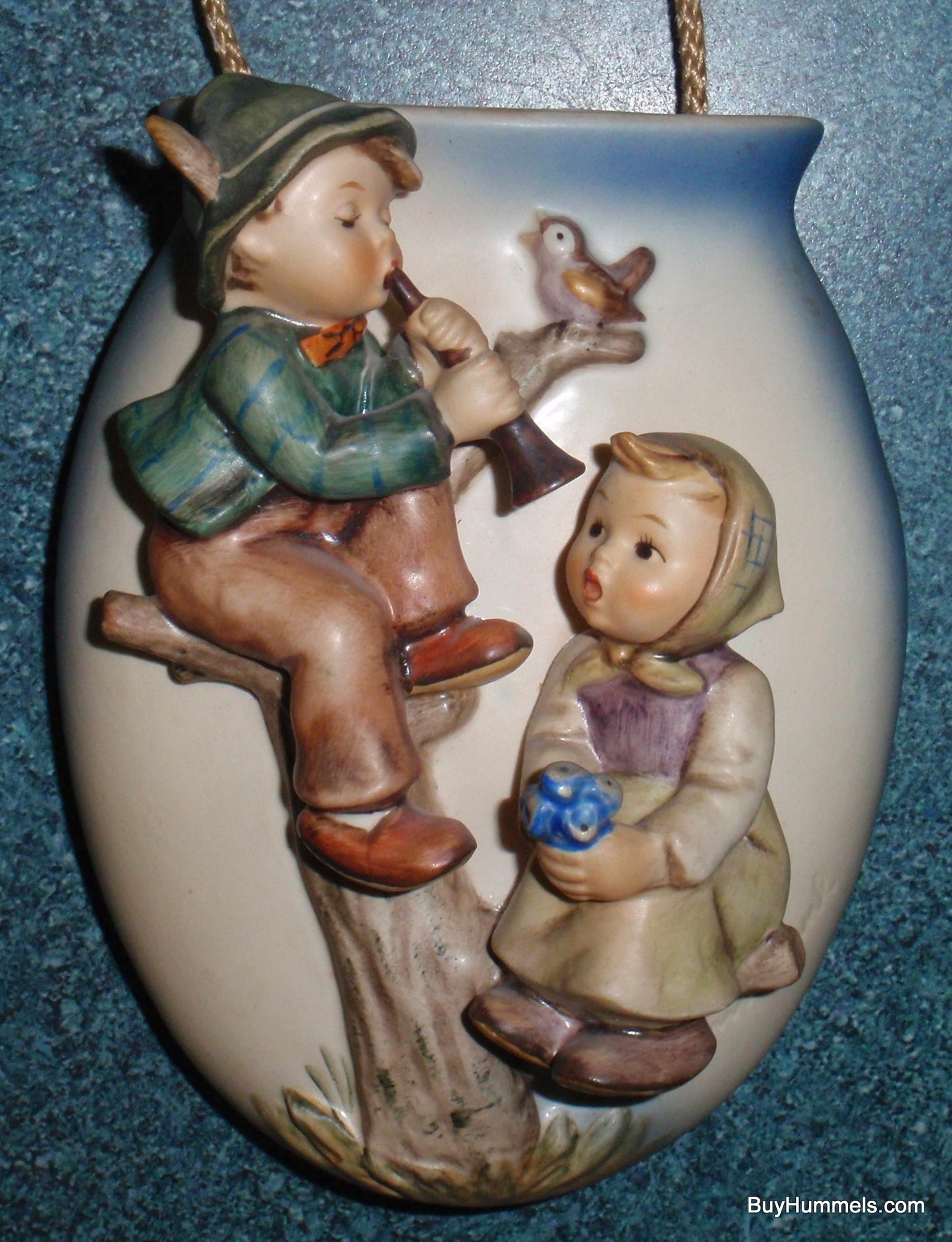 "Boy And Girl In Tree" Goebe Hummel Wall Pocket Vase #360/A