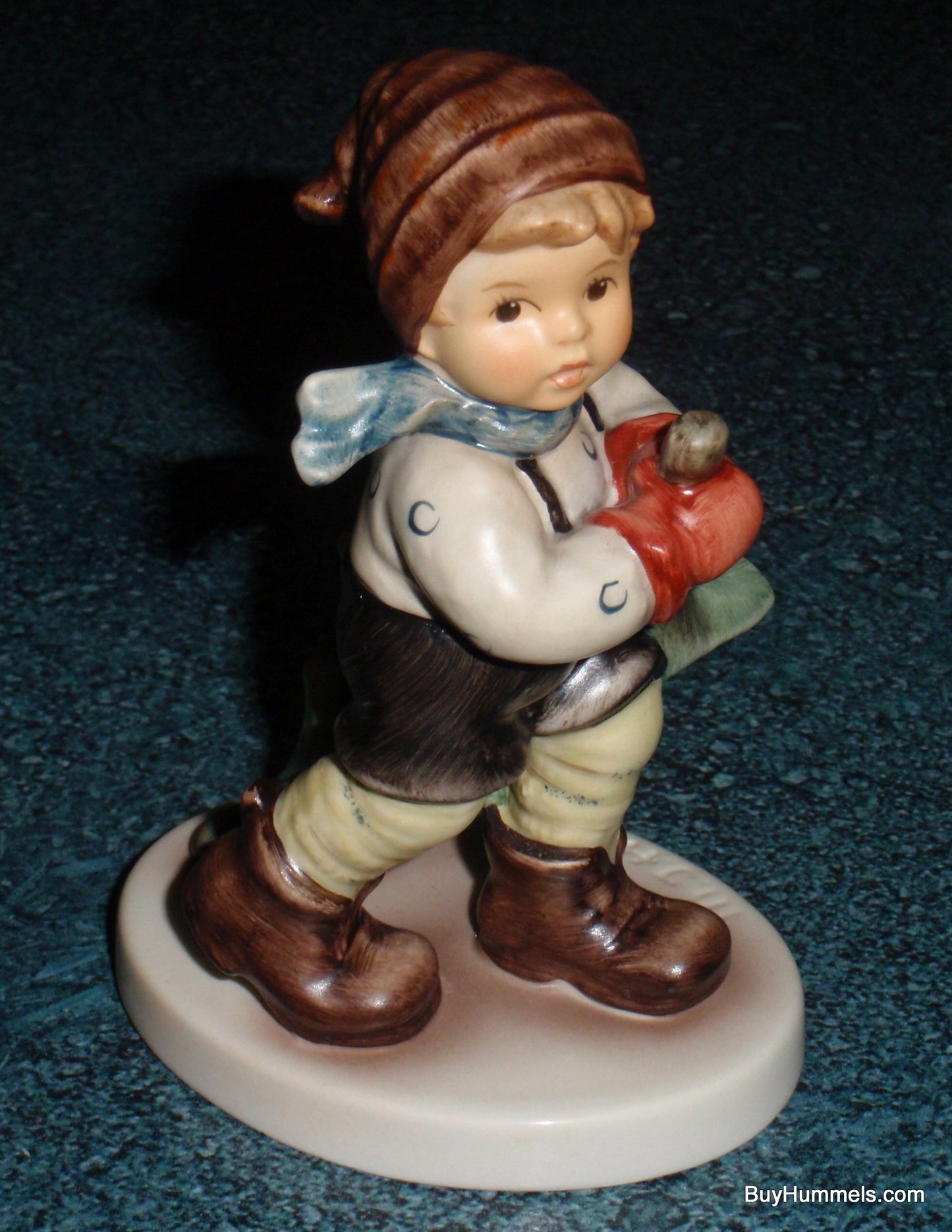 "Coming From The Woods" Hummel Figurine #2241 TMK8 Holiday Special Edition