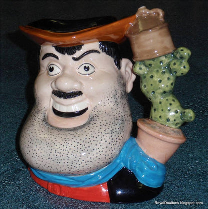 "Desperate Dan" Royal Doulton Character Jug D7006 - Large 7" (The Dandy Comic)