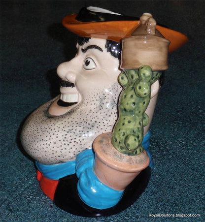 "Desperate Dan" Royal Doulton Character Jug D7006 - Large 7" (The Dandy Comic)