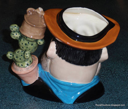 "Desperate Dan" Royal Doulton Character Jug D7006 - Large 7" (The Dandy Comic)