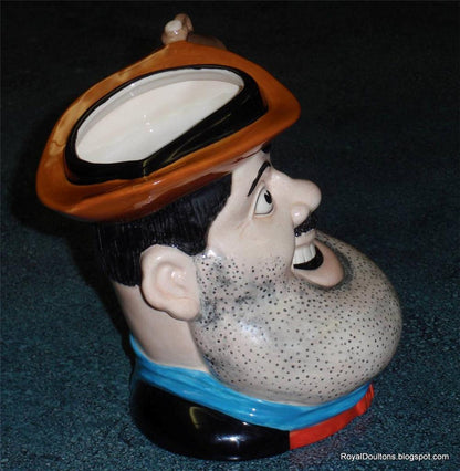 "Desperate Dan" Royal Doulton Character Jug D7006 - Large 7" (The Dandy Comic)