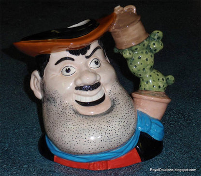 "Desperate Dan" Royal Doulton Character Jug D7006 - Large 7" (The Dandy Comic)